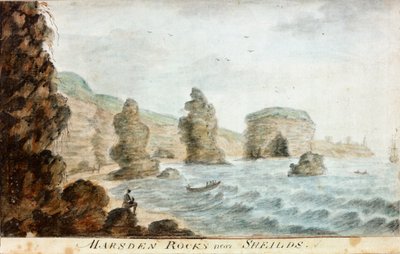 Marsden Rocks near Shields by William Beilby